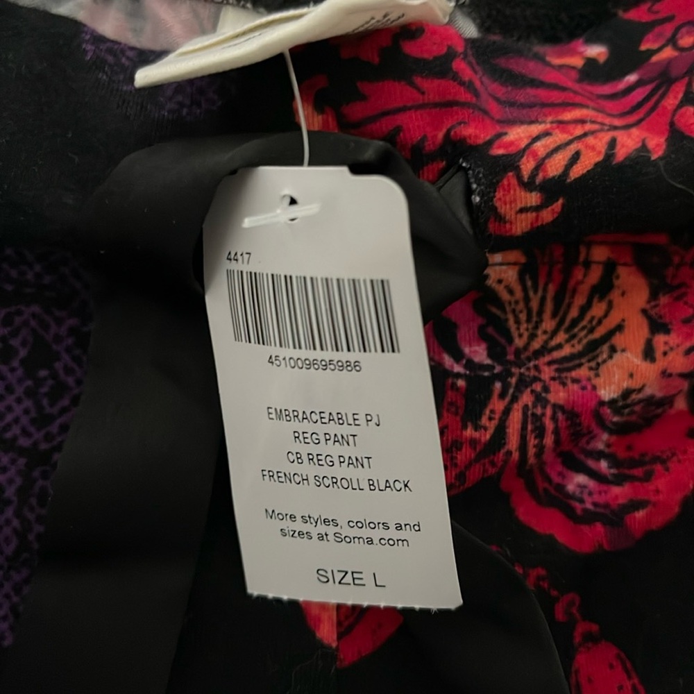 SOMA Embraceable PJ pants. NWT. Large